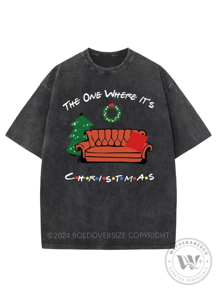 Friends The One Where It's Christmas Holiday T-Shirt
