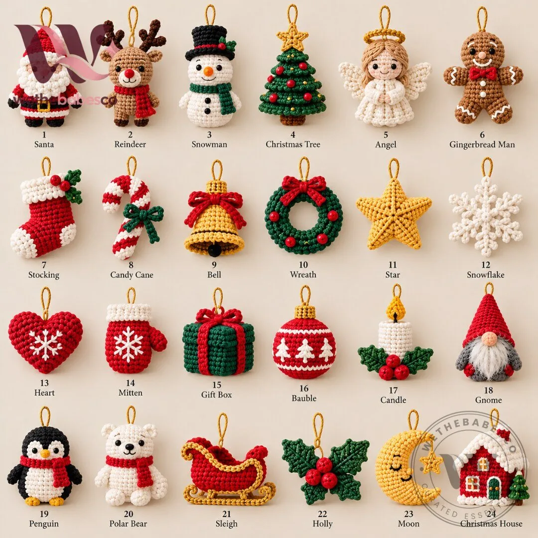 IKEA Crochet Christmas Advent Calendar 2026 24 Handmade Crochet Ornaments Countdown 5 IKEA Crochet Christmas Advent Calendar 2026 24 Handmade Crochet Ornaments Countdown
