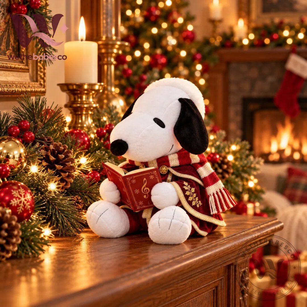 Peanuts Snoopy Christmas Caroler Holding Songbook Plush Toy 2026