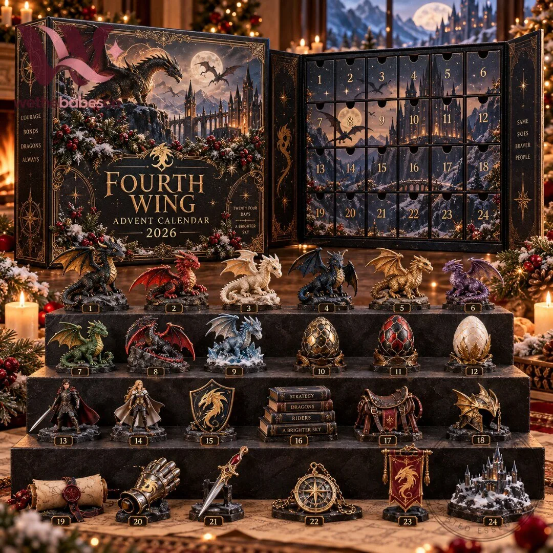 Fourth Wing Christmas Advent Calendar 2026 24 Collectible Dragon x Rider Countdown