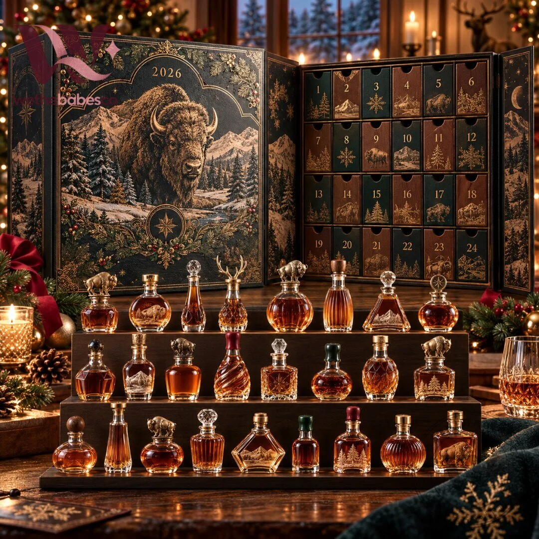 Buffalo Bourbon Whiskey Christmas Advent Calendar 2026 24 Collectible Mini Decanter Countdown