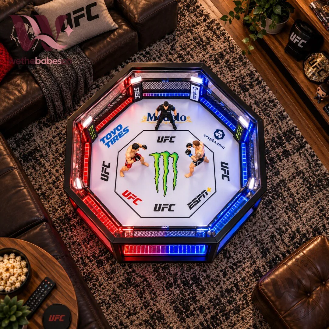 UFC Fighting Arena Octagon LED Coffee Table 2026 7 UFC Fighting Arena Octagon LED Coffee Table 2026