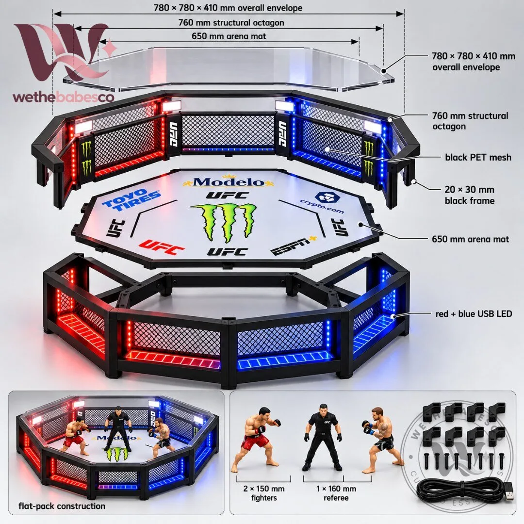 UFC Fighting Arena Octagon LED Coffee Table 2026 9 UFC Fighting Arena Octagon LED Coffee Table 2026