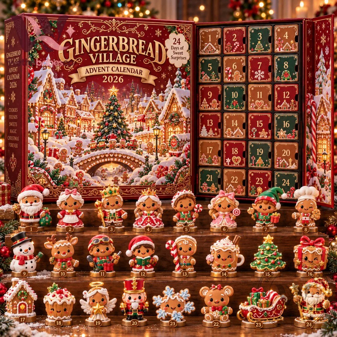 Gingerbread Village Christmas Advent Calendar 2026 24 Collectible