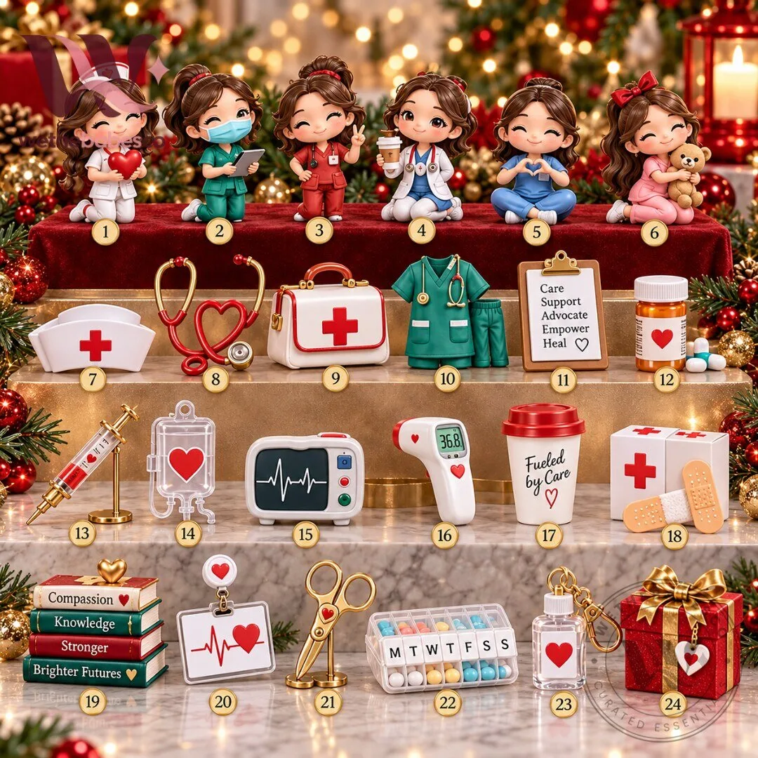 Nurse Christmas Advent Calendar 2026 24 Collectible Medical 3 Nurse Christmas Advent Calendar 2026 24 Collectible Medical