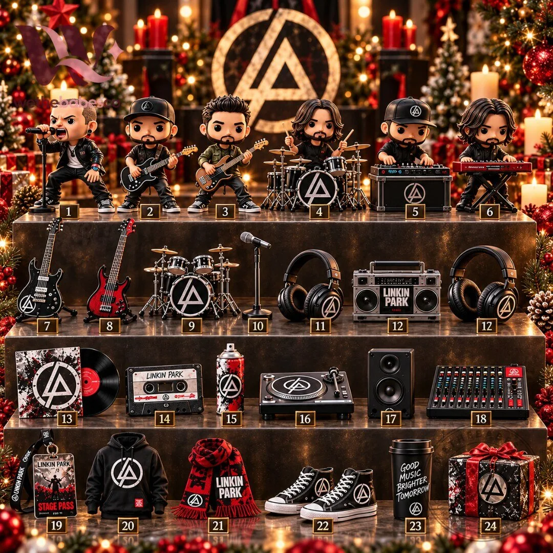 Linkin Park Christmas Advent Calendar 2026 24 Collectible Band Accessories Countdown 5 Linkin Park Christmas Advent Calendar 2026 24 Collectible Band Accessories Countdown