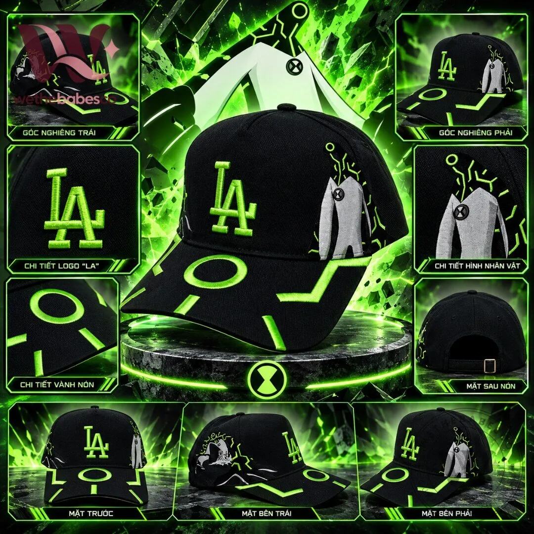 Ben 10 Upgrade Alien LA Dodgers Custom Snapback Hat 2026