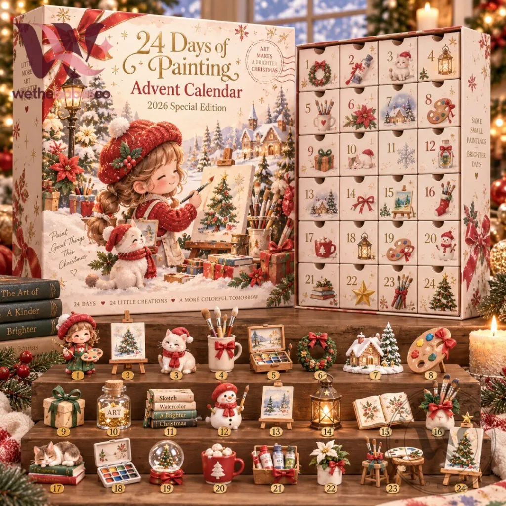 "Top 2026 Advent Calendars and Exclusive Fortnite T-Shirt Guide" 34 24 Days of Painting Christmas Advent Calendar 2026 24 Miniature Art Collectibles