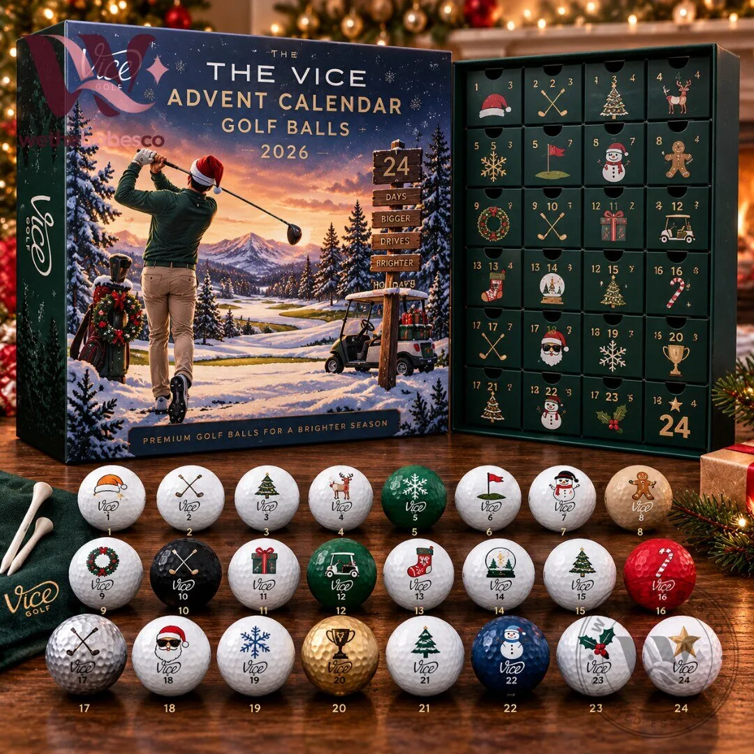 Vice Golf Christmas Advent Calendar 2026 24 Custom Holiday Golf Balls