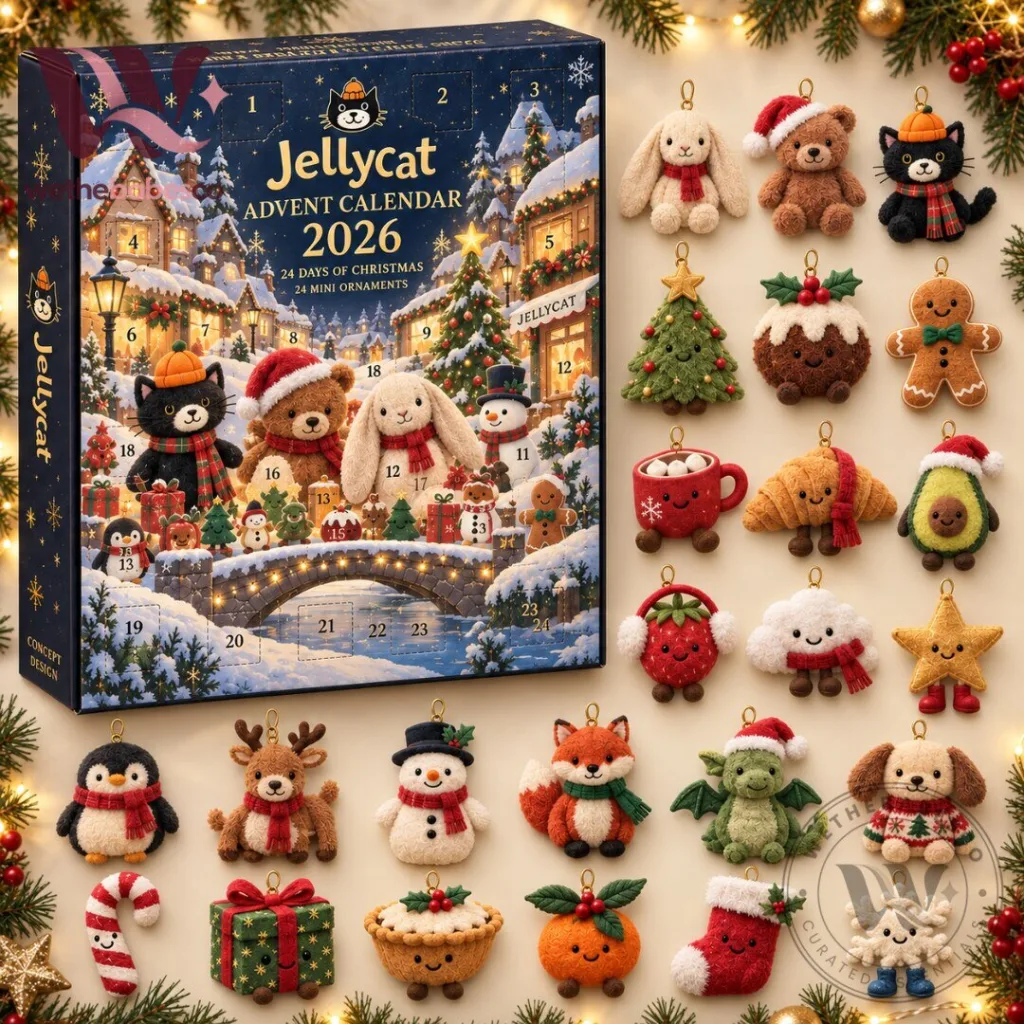 "2026 Advent Calendars and Innovative Living Room Sofa for Pets" 1 Jellycat Christmas Advent Calendar 2026 24 Collectible Mini Plush Ornaments Countdown