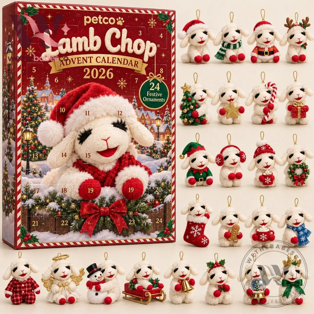 Petco x Lamb Chop Christmas Advent Calendar 2026 24 Festive Ornaments