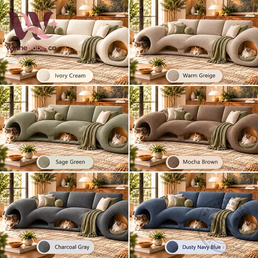 PurrWave Tunnel Sofa with Built In Cat Nook and Resting Bed 2026 5 PurrWave Tunnel Sofa with Built In Cat Nook and Resting Bed 2026