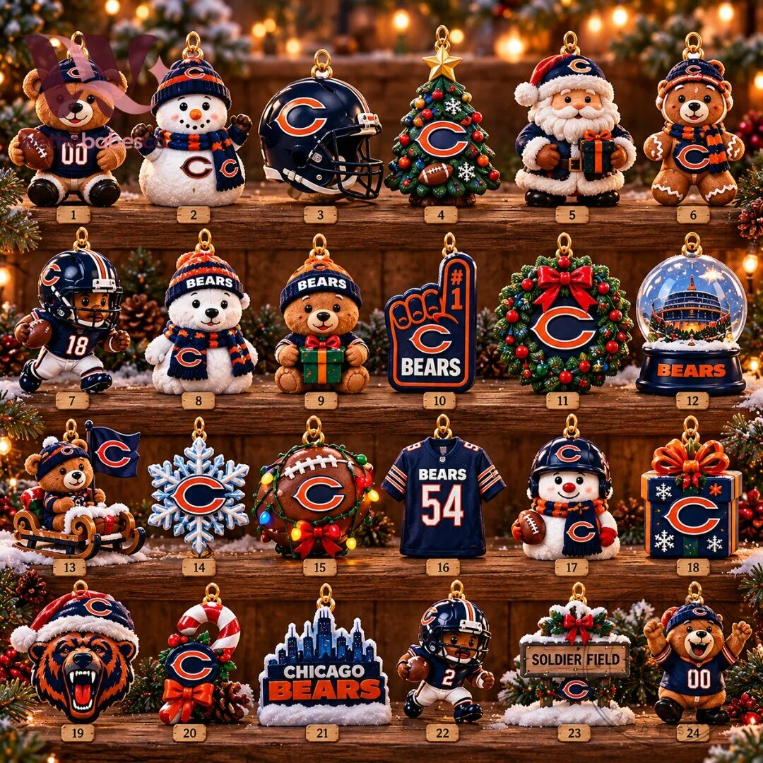Chicago Bears NFL Christmas Advent Calendar 2026 24 Collectible Footbal Countdown 4 Chicago Bears NFL Christmas Advent Calendar 2026 24 Collectible Footbal Countdown