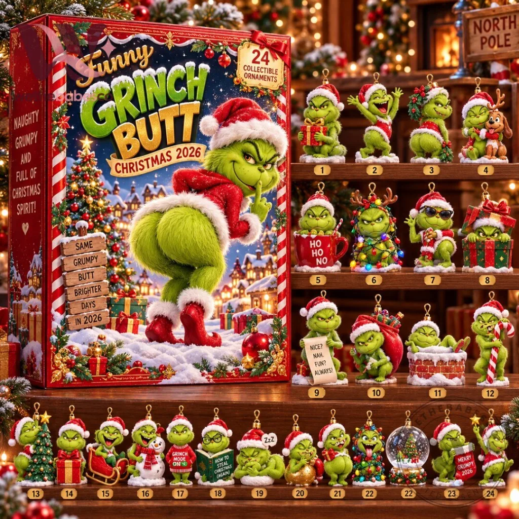 "Top 2026 Advent Calendars: Bears, Titanic, USA, and Grinch!" 21 New Funny Grinch Butt Christmas Advent Calendar 2026 24 Collectible