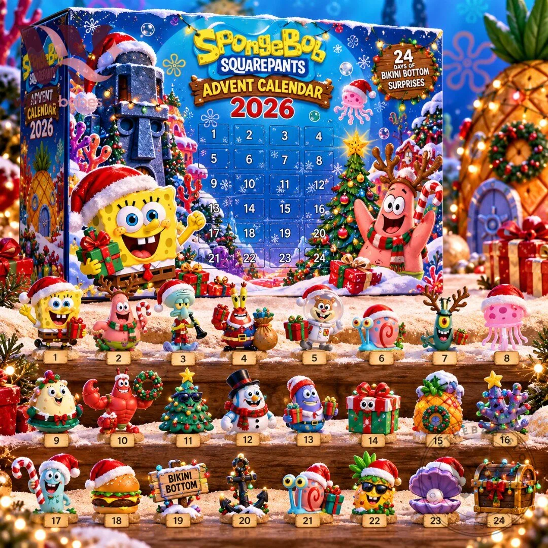 SpongeBob SquarePants Christmas Advent Calendar 2026 3 SpongeBob SquarePants Christmas Advent Calendar 2026
