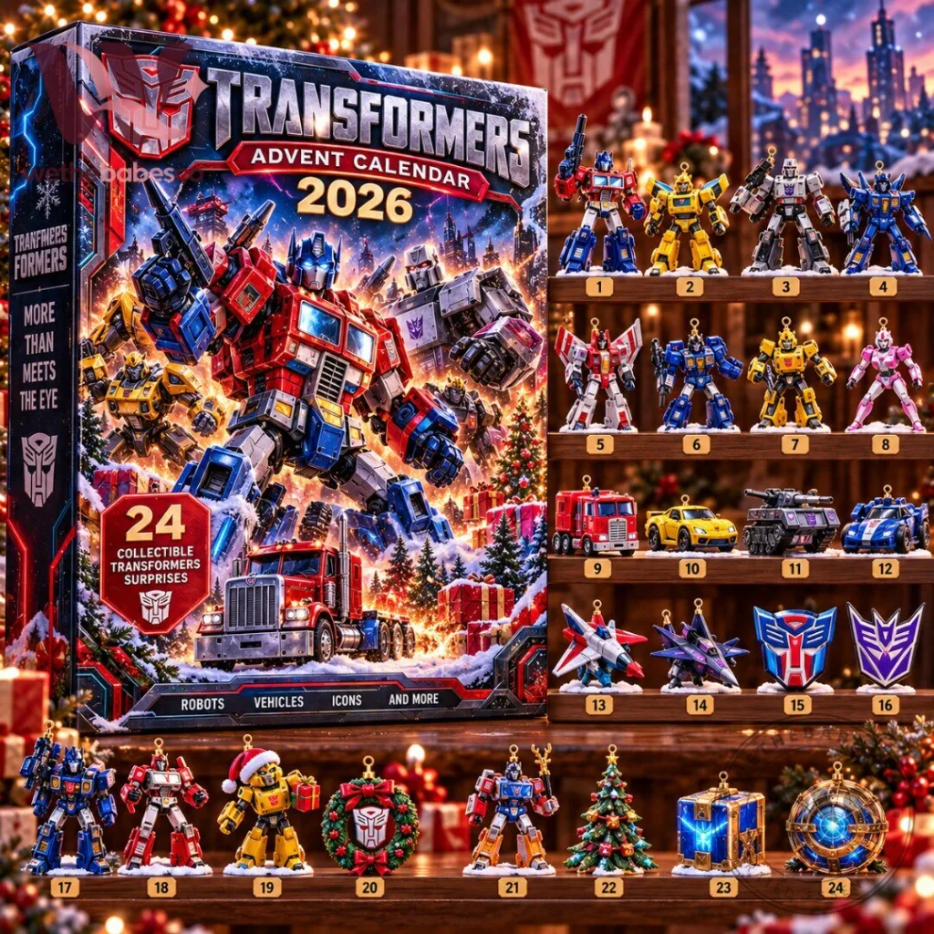 "2026 Fashion and Collectibles: Denim Jackets, Hats, Hoodies, Advent Calendars" 3 Transformers Christmas Advent Calendar 2026 24 Collectible Robot Countdown