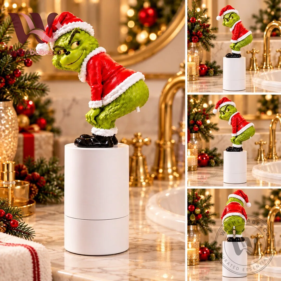 Funny Christmas Grinch Butt Farting Touchless Foaming Soap Dispenser Gag Gift 2026