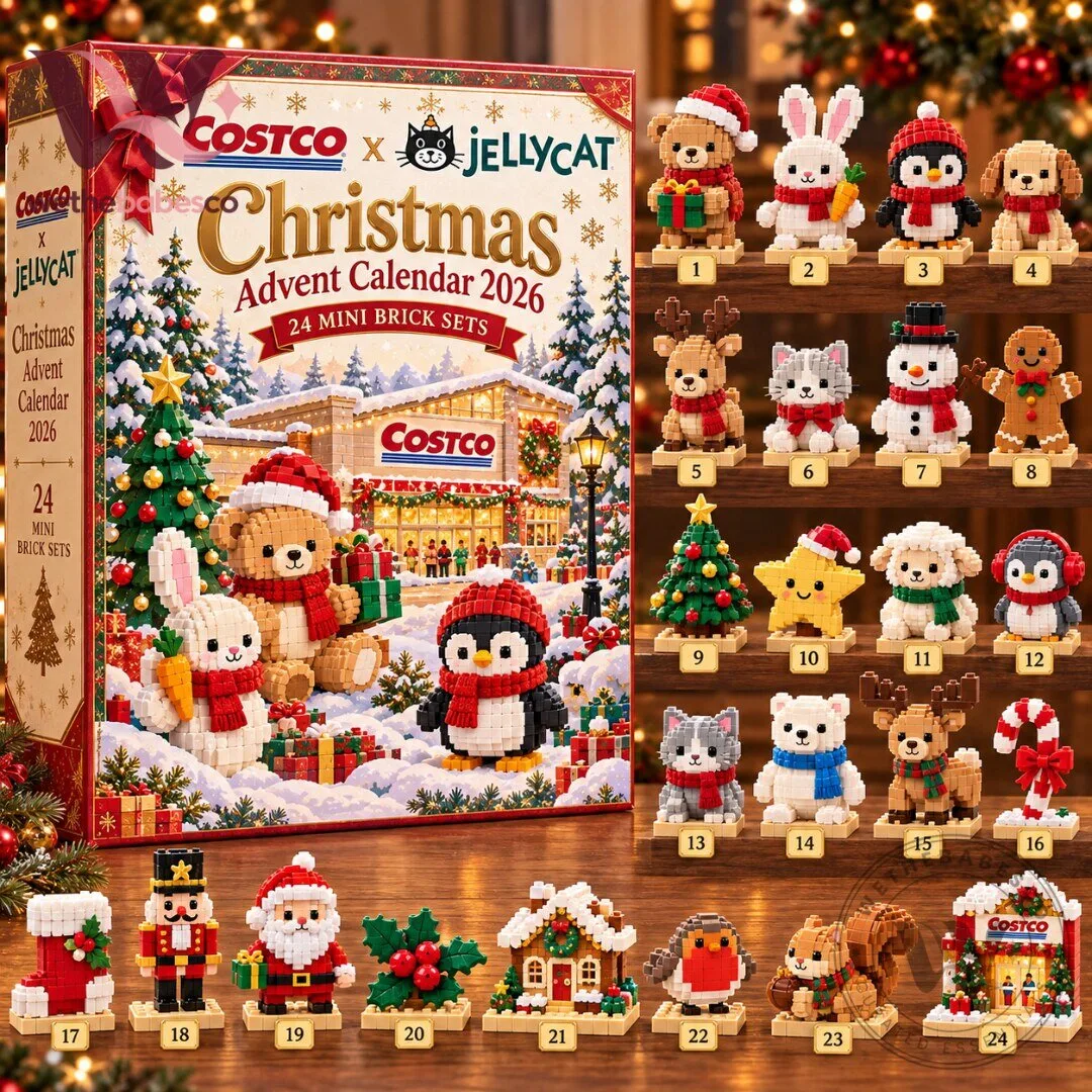 Costco x Jellycat Christmas Advent Calendar 2026 24 Mini Brick Sets