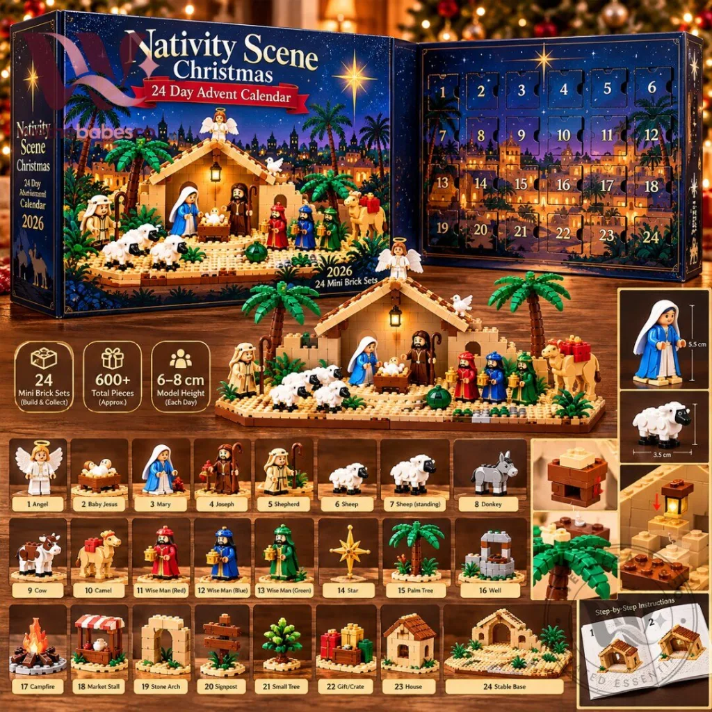 "Top 2026 Gift Picks: Advent Calendars, Toys, and Collectibles" 46 Nativity Scene Christmas Advent Calendar 2026 24 Mini Brick Sets
