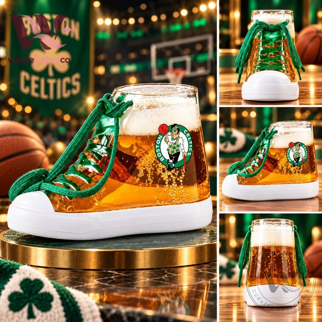 Boston Celtics Beer Sneaker Cup TD Garden Shoe Shaped Souvenir Drink Cup
