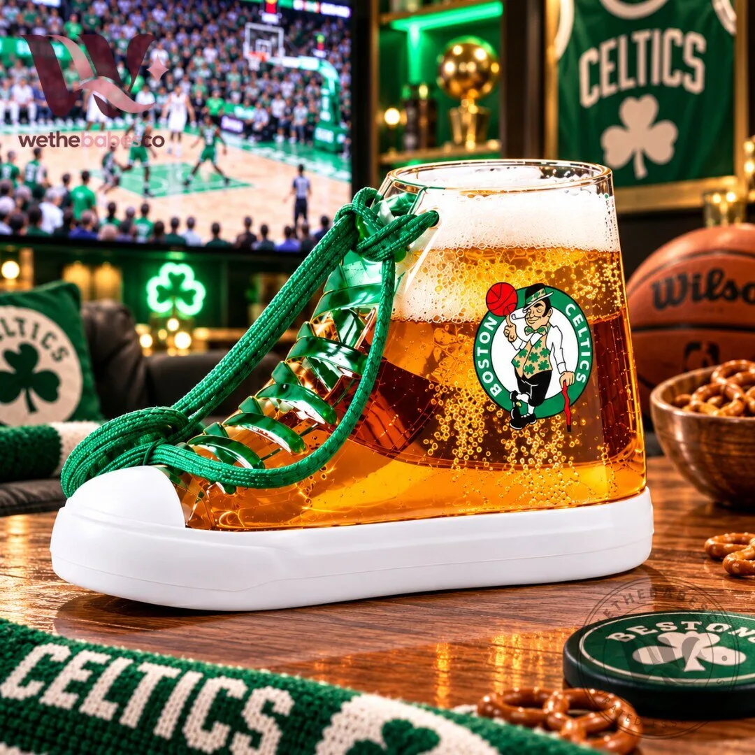 Boston Celtics Beer Sneaker Cup TD Garden Shoe Shaped Souvenir Drink Cup 4 Boston Celtics Beer Sneaker Cup TD Garden Shoe Shaped Souvenir Drink Cup