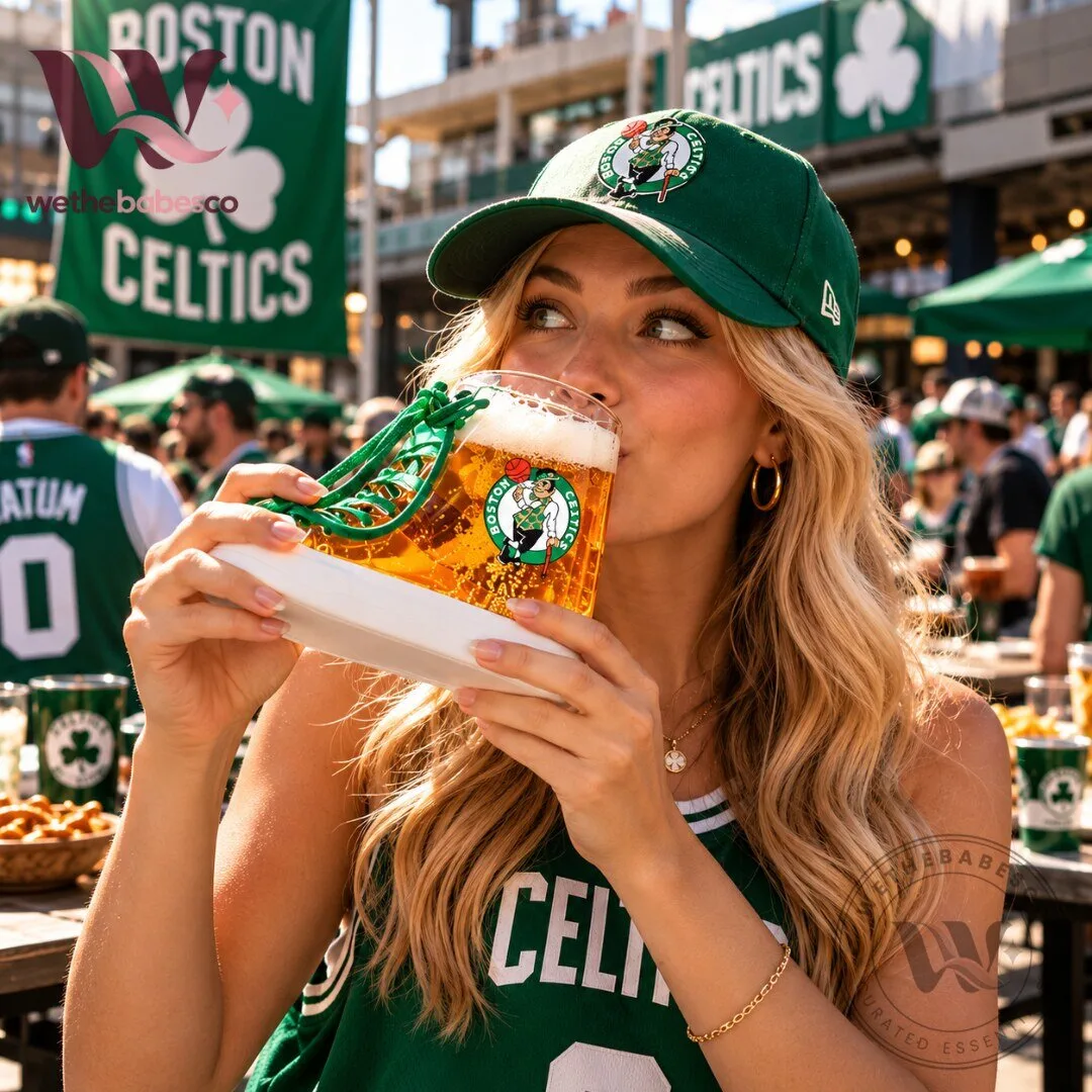 Boston Celtics Beer Sneaker Cup TD Garden Shoe Shaped Souvenir Drink Cup 5 Boston Celtics Beer Sneaker Cup TD Garden Shoe Shaped Souvenir Drink Cup