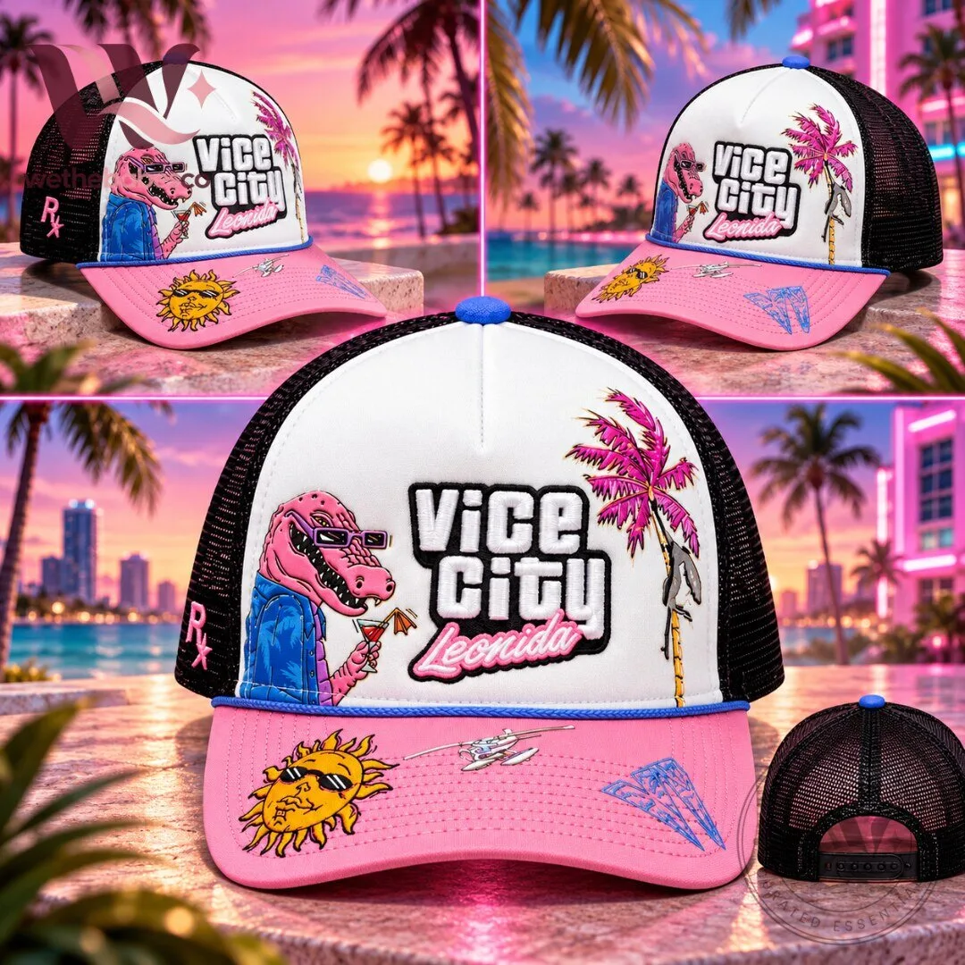 GTA 6 Vice City Leonida Macca The Gator Trucker Hat 2026