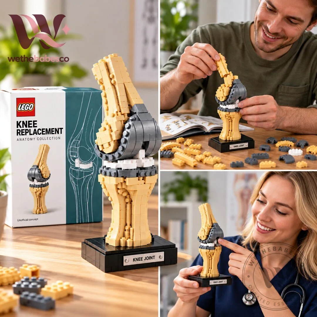 LEGO Knee Replacement Anatomy Building Set Human Knee Joint Model Medical