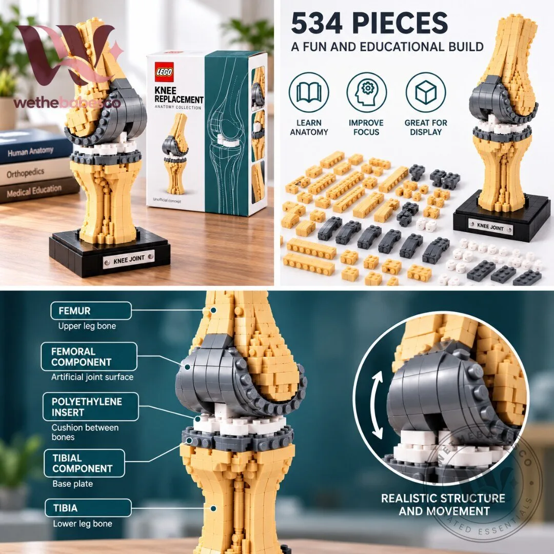 LEGO Knee Replacement Anatomy Building Set Human Knee Joint Model Medical 6 LEGO Knee Replacement Anatomy Building Set Human Knee Joint Model Medical