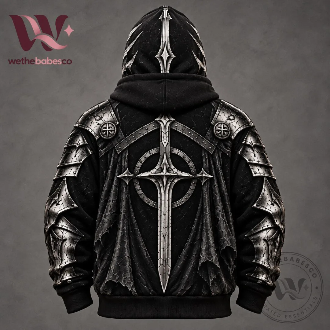 Medieval Knight Crusader Armor Sword Mask Zip Up Hoodie 2026 5 Medieval Knight Crusader Armor Sword Mask Zip Up Hoodie 2026
